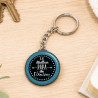 Porte clé noir et bleu pour "Le meilleur papa de l'univers" - Porte-clés homme