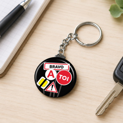 Porte clés "Bravo à toi" - livraison gratuite dès 59€ d'achat