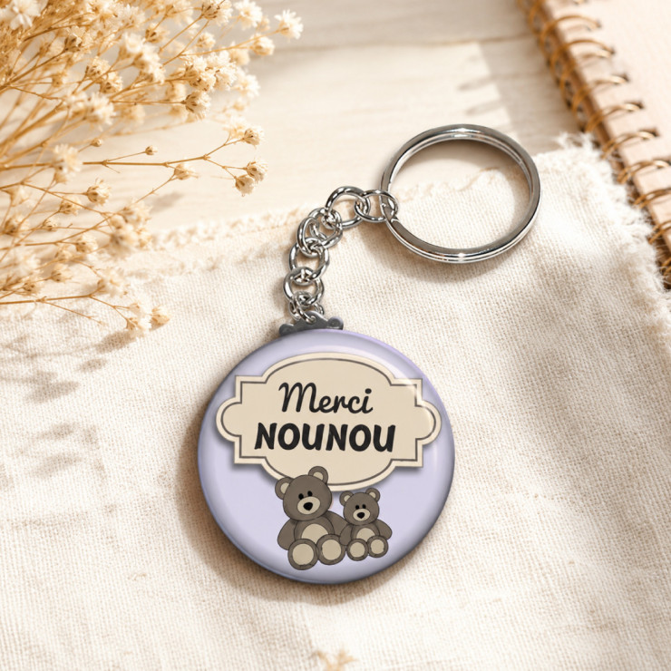       Porte clés "Merci nounou" violet
    