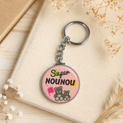 Porte clé "SUPER nounou"