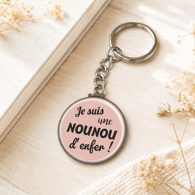       Porte clé "Je suis une nounou d'enfer"
    