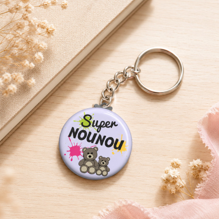       Porte clés "SUPER nounou" violet
    
