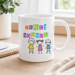 Mug Merci nounou - Cadeau touchant fin d'année
