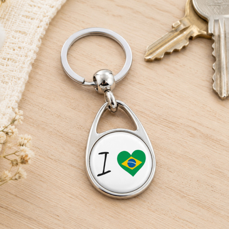       Porte clés ' J'aime le Brésil '
    