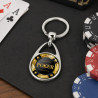 Porte clé "POKER", un cadeau original pour un fan des jetons - Porte-clés