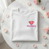 T-shirt Super marraine - couleur blanc, coupe ajusté - T-shirts Femme