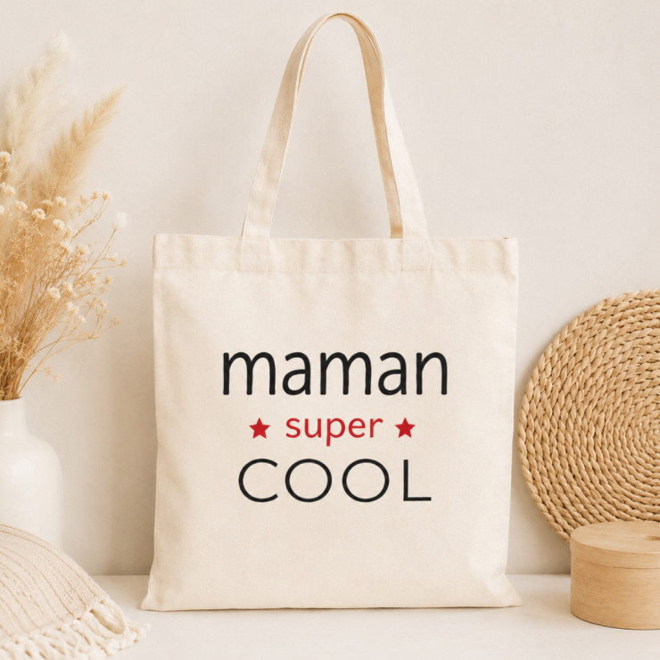                     Tote bag Maman super cool
                  