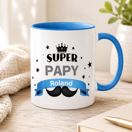       Mug Super Papy - cadeau humour anniversaire grand-père
    