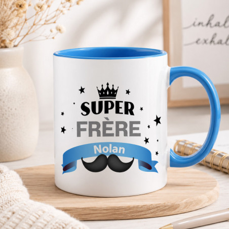       Mug Frère personnalisé avec prénom - cadeau unique frère
    