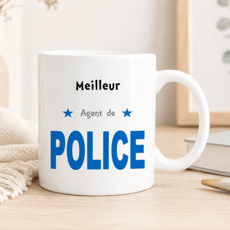       Mug Agent de Police - cadeau humour pour un policier
    