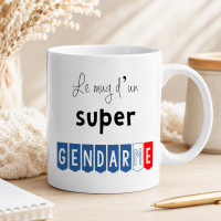 Mug Gendarme - cadeau original pour un gendarme