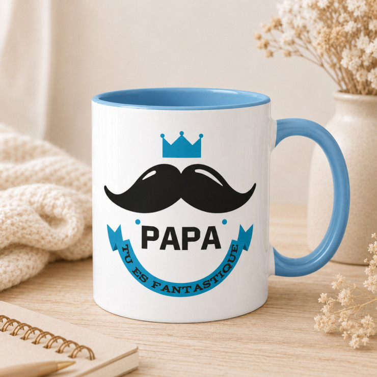                     Mug Papa fantastique - cadeau émouvant anniversaire
                  