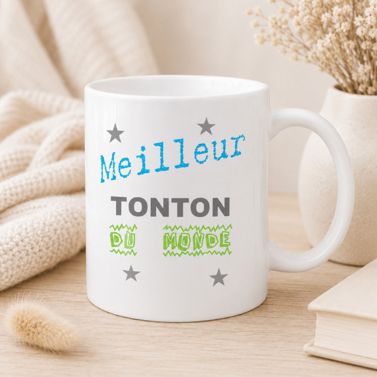                     Mug Meilleur Tonton - cadeau anniversaire tonton
                  