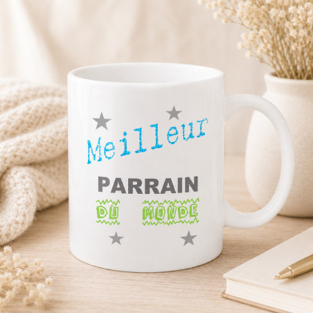       Mug Meilleur Parrain - cadeau remerciement parrain
    