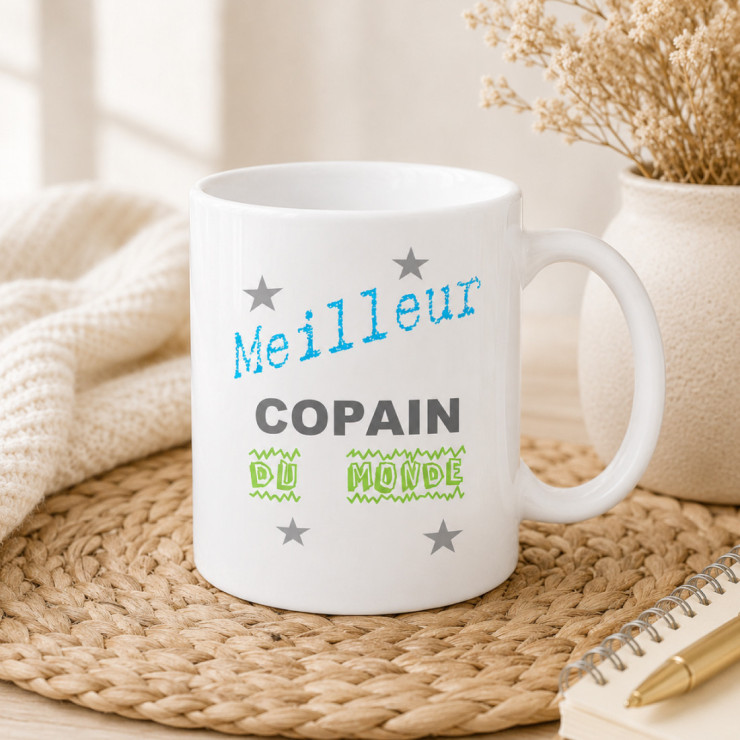                     Mug Copain - cadeau humour anniversaire meilleur ami
                  