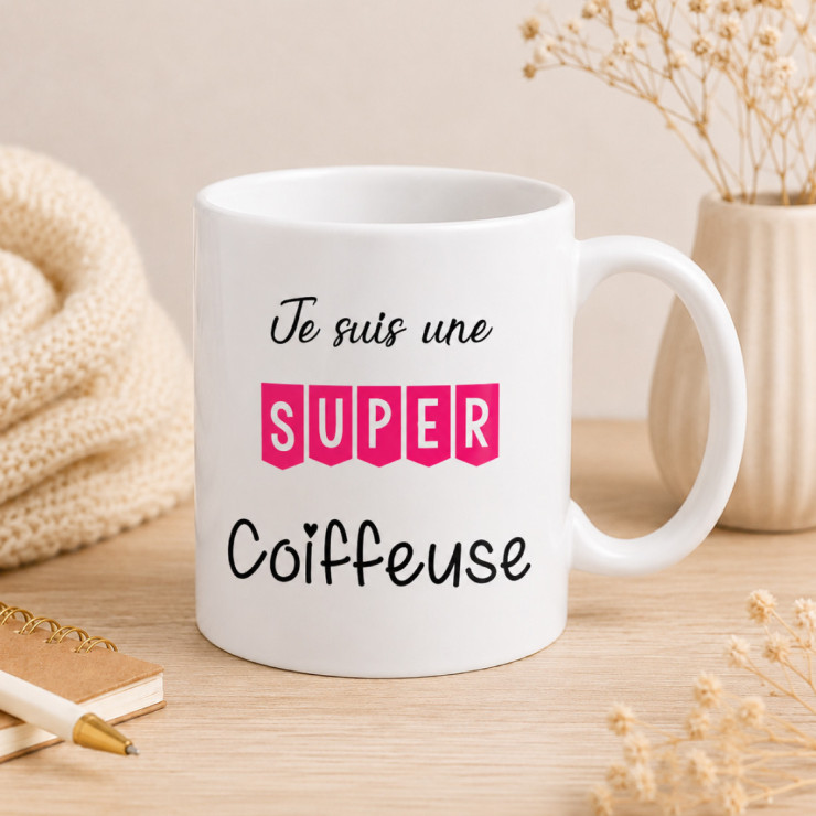                     Mug Coiffeuse - Cadeau anniversaire coiffeuse
                  