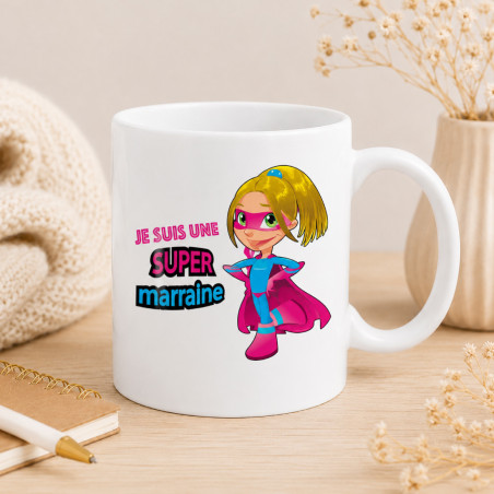       Mug pour Marraine - Cadeau souvenir de baptême
    