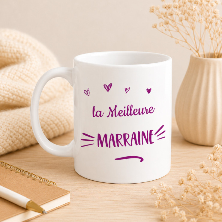                     Mug Marraine - Cadeau original pour sa marraine
                  