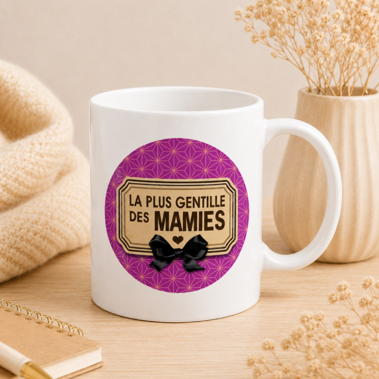                    Mug pour Mamie - Cadeau anniversaire original
                  