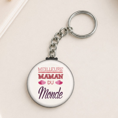 Porte-clés pour la "Meilleure maman du monde" à offrir