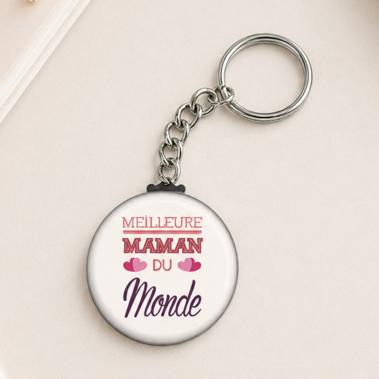                     Porte clé "Meilleure maman du monde"
                  