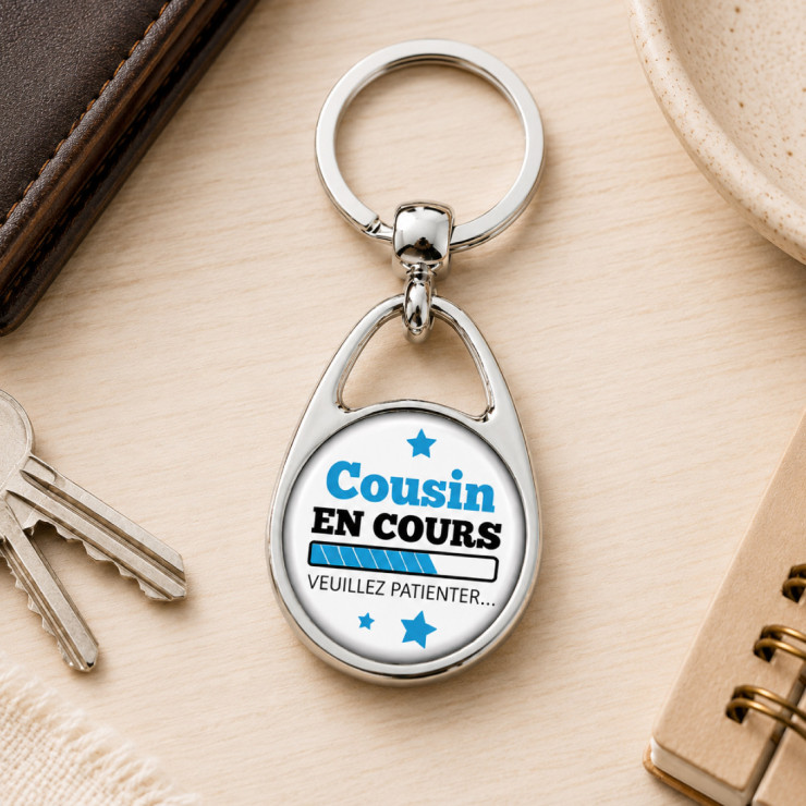       Porte-clés 'Cousin en cours'
    