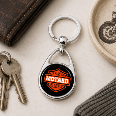 Porte clefs Motard au meilleur prix dans notre boutique Cadeaux