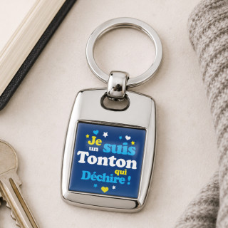 Porte-clefs 'Je suis un tonton qui déchire'