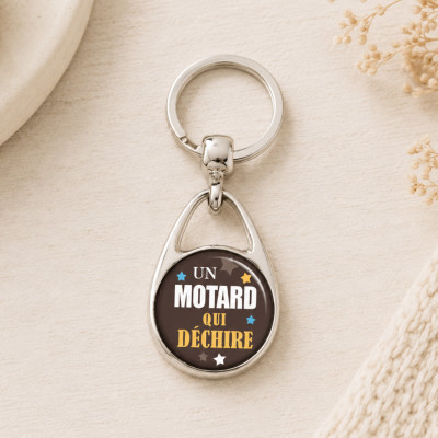 Porte clé "Un motard qui déchire" un super cadeau à offrir