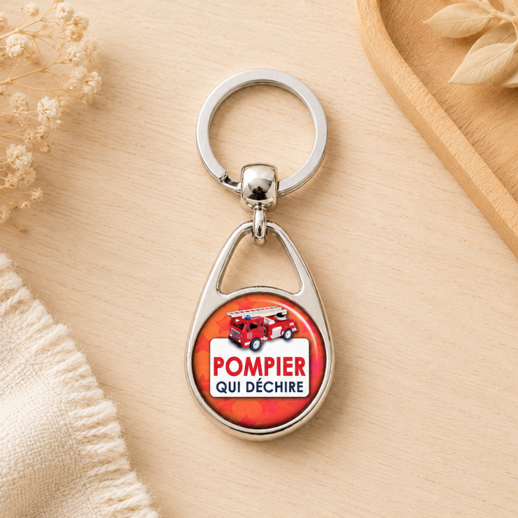       Porte clef Pompier qui déchire
    