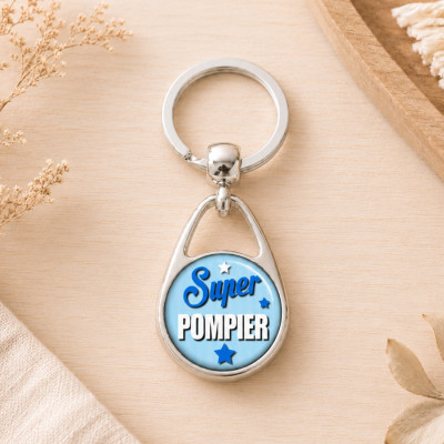 Porte clés super pompier - Idée cadeau à offrir