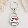 Offrez ce  porte clés pour lui dire "J'aime PAPY" livraison 24h - Porte-clés homme
