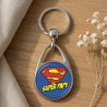 Porte clés "Super PAPY" idée cadeau parfaite à offrir - Porte-clés homme