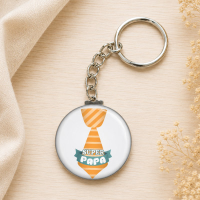 Porte clés pour mon "Super PAPA" Anniversaire, fête,...