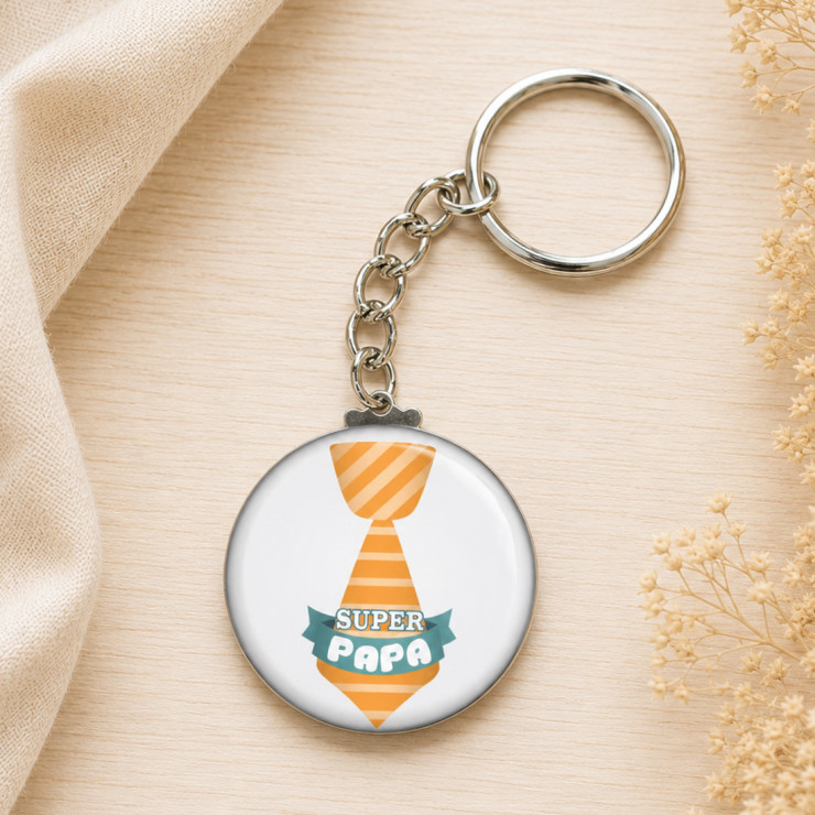       Porte clé "Super PAPA", élégant
    
