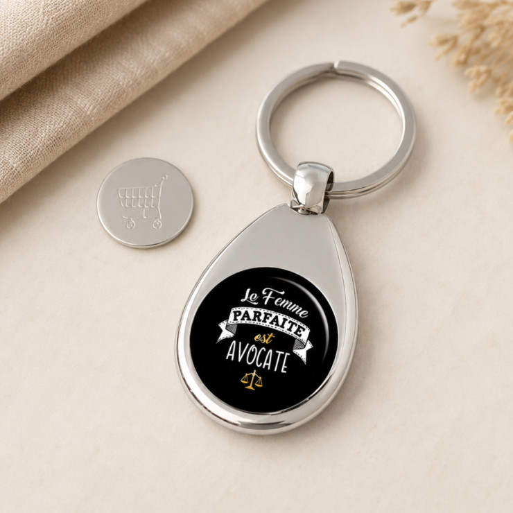                     Porte clés jeton de Avocate
                  