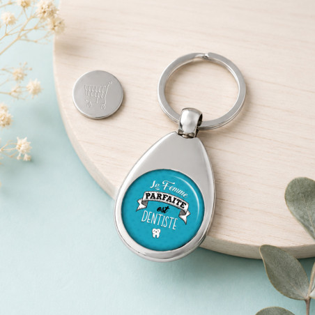       Porte clés jeton de caddie Dentiste
    