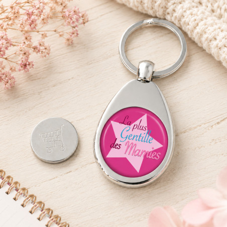       Porte clés jeton de caddie Mamie
    
