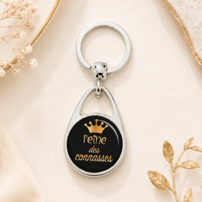 Porte clés Reine des connasses - Idée cadeau à offrir