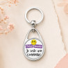 Porte clés "Cette année je reste une connasse" idée cadeau - Porte-clés Femme