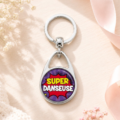 Porte clés danseuse - Métal - idée cadeau Femme