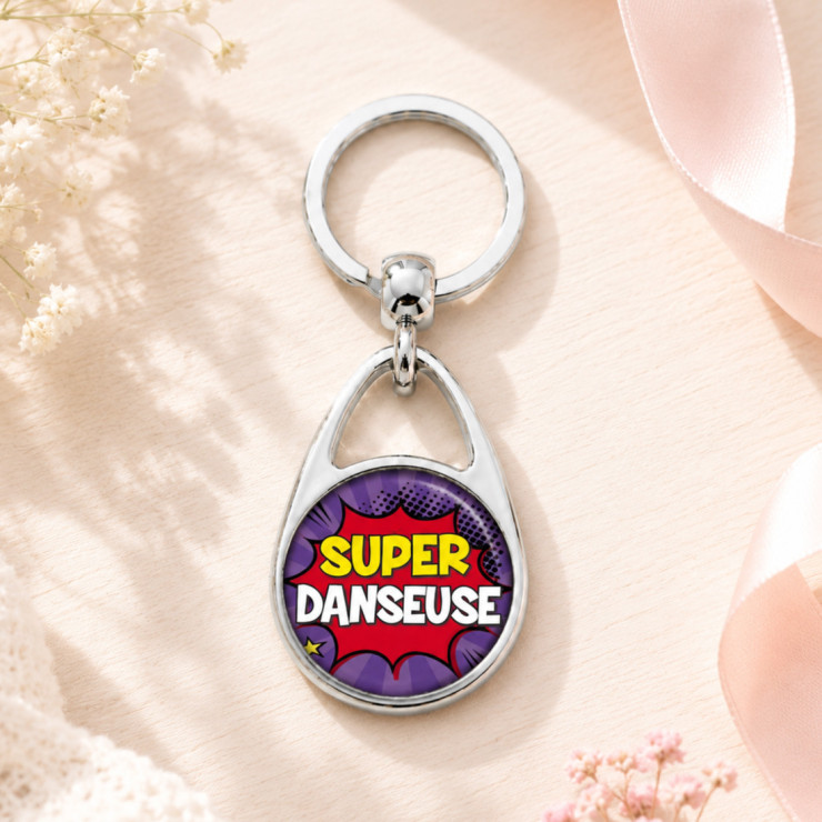       Porte clés "Super danseuse" comics
    