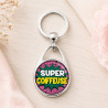 Porte clés Super Coiffeuse - Idée cadeau à offrir - Porte-clés Femme