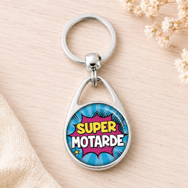                     Porte clés Super motarde
                  