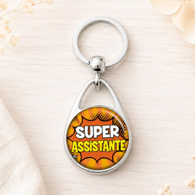 Porte clés "Super assistante" idée cadeau à offrir