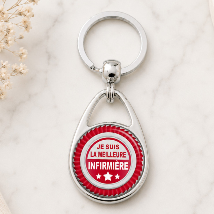                    Porte clés "Je suis la meilleure Infirmière"
                  