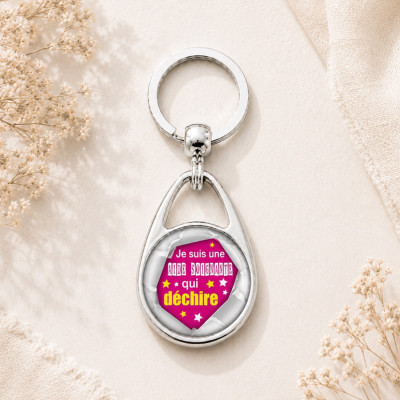 Porte clés Aide soignante qui déchire - Idée cadeau original