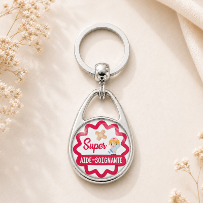 Porte clés Aide-soignante - Idée cadeau originale