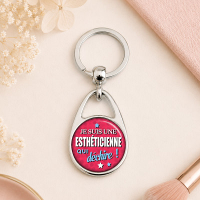 Porte clés esthéticienne - idées cadeaux pour les esthéticiennes