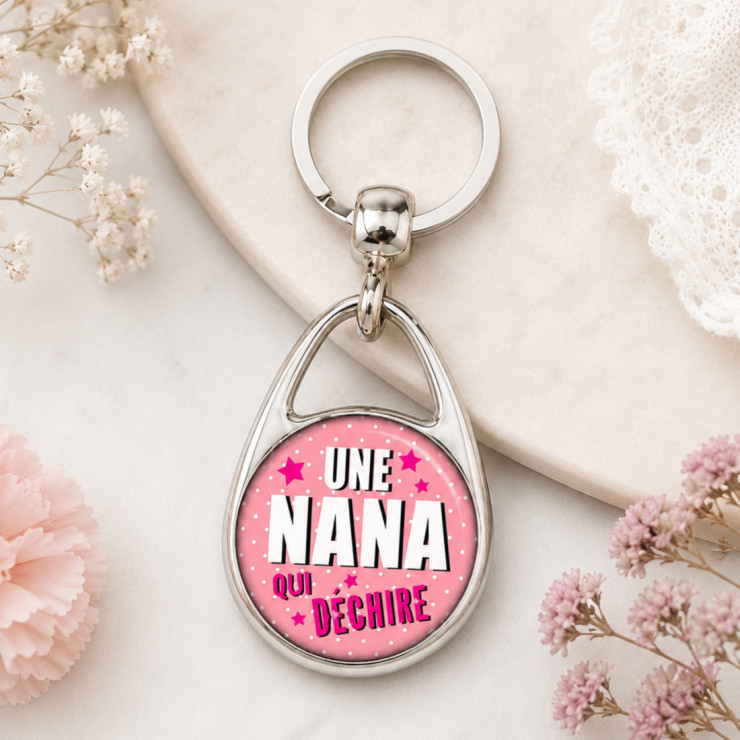       Beau porte clés "Une nana qui déchire"
    
